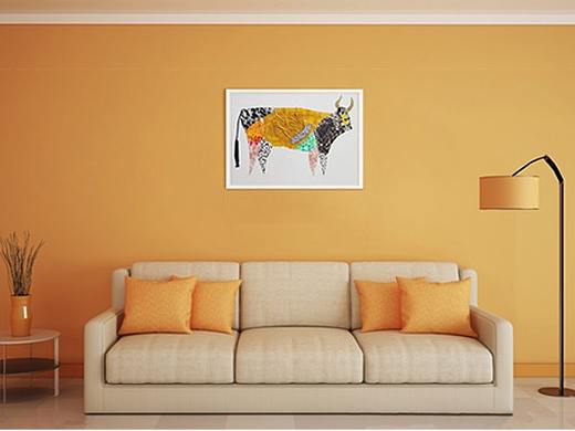 《动物形象》综合材料装饰画系列作品