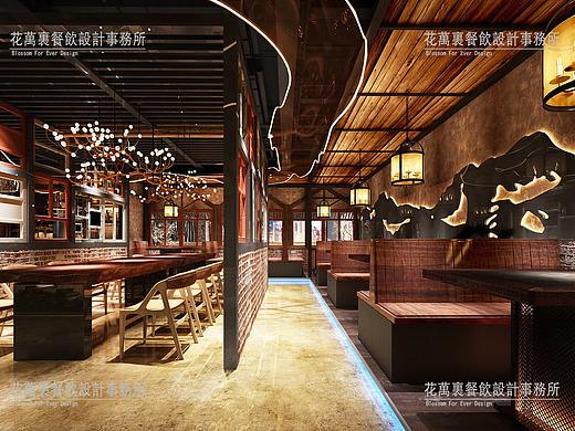 深圳三妹真火餐饮空间设计案例