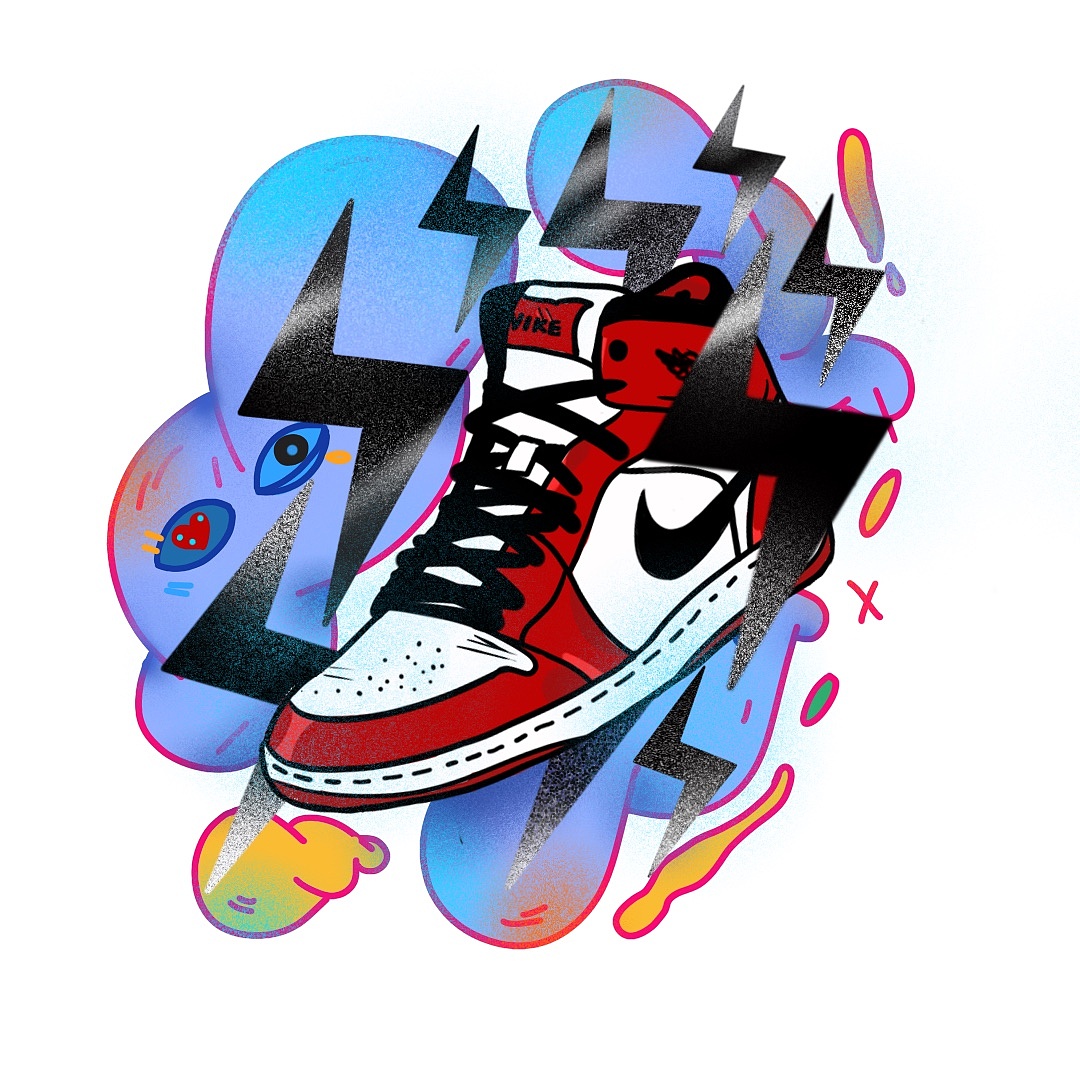 一组ipad练习,画球鞋