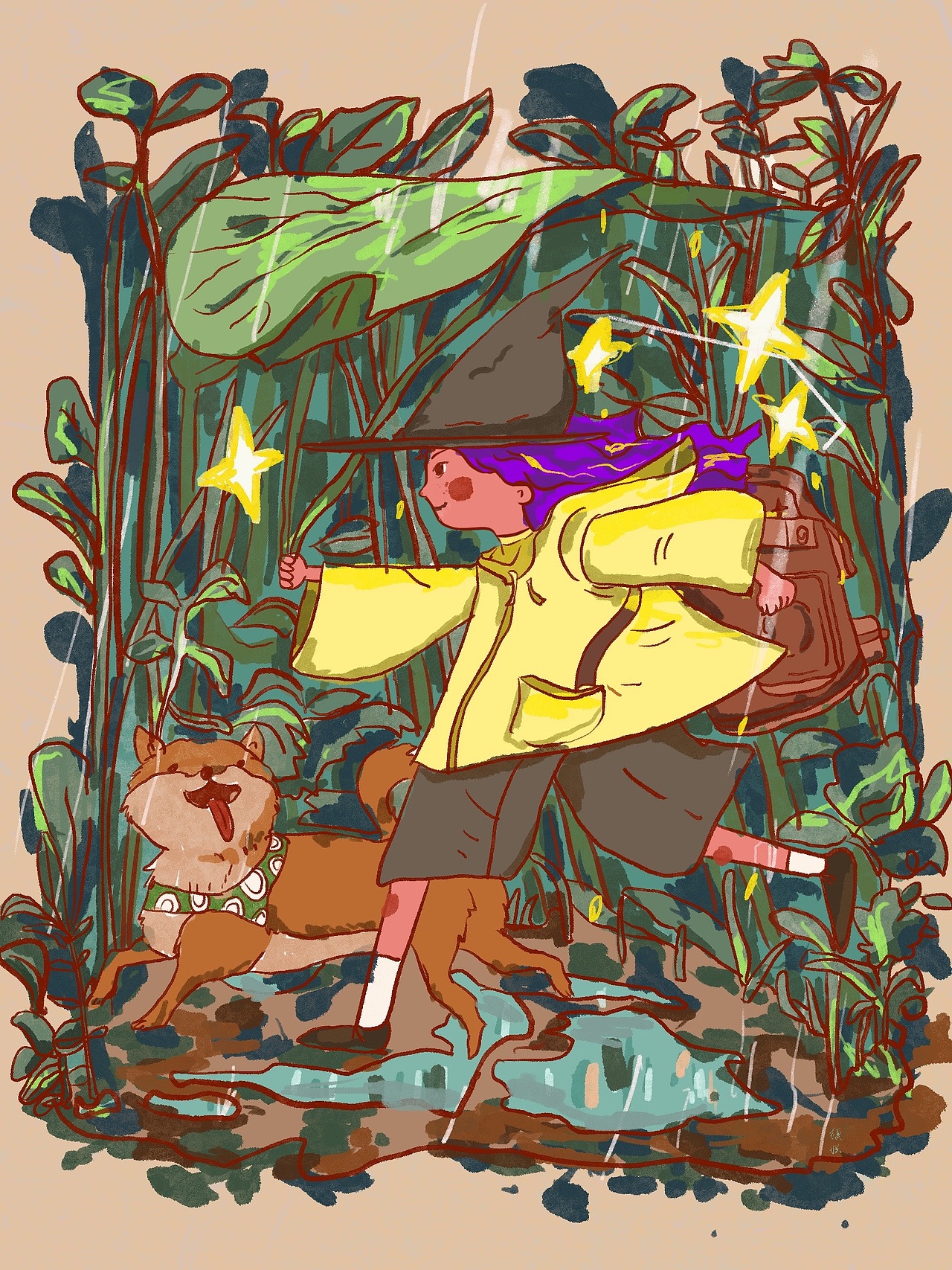 🎃（图ZMjQ1NzAzOTUy） - 艺术插画 - 站酷设计师獏枳原创素材 - 站酷ZCOOL