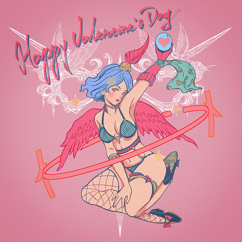 Happy Valentine's Day!（图ZMTk1NzUzNjMy） - 新锐潮流插画 - 站酷设计师THEOSILLUSION原创素材 - 站酷ZCOOL