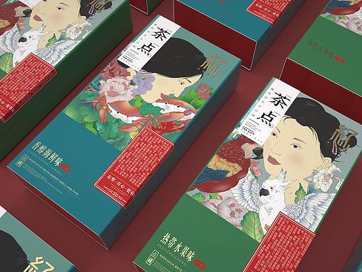 红-茶点心包装设计