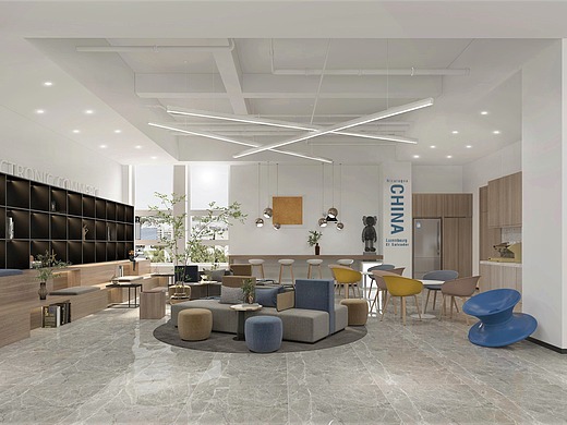 办公空间休息大厅