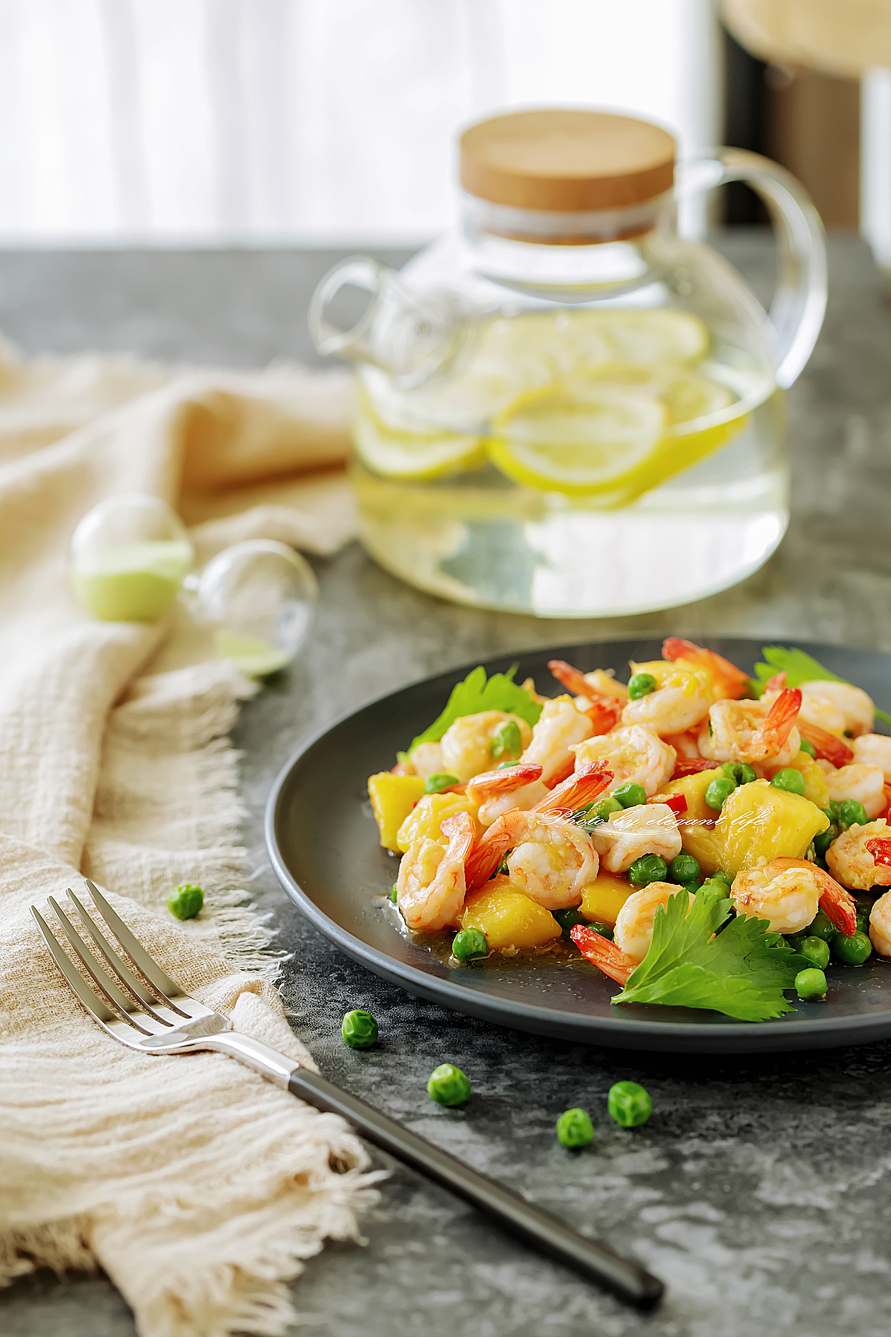 芒果青豆炒虾仁