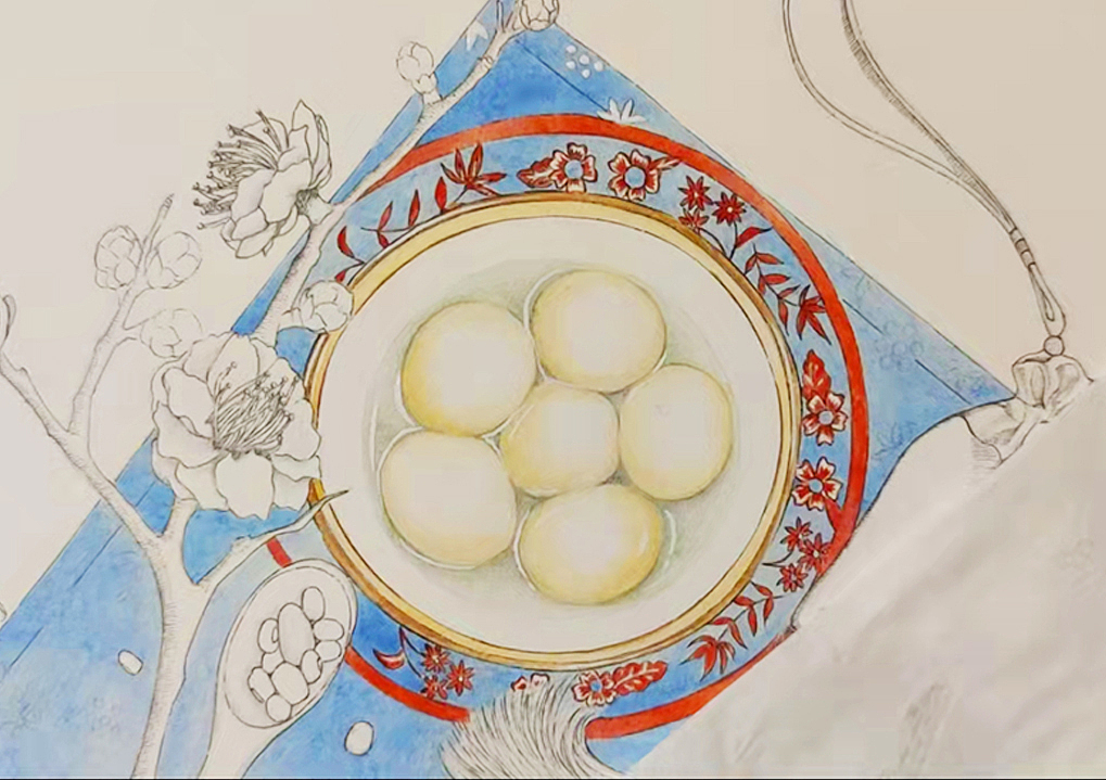 手绘国风插画 | 元宵节（图ZMjg3OTQyOTUy） - 创作习作 - 站酷设计师辣皎原创素材 - 站酷ZCOOL