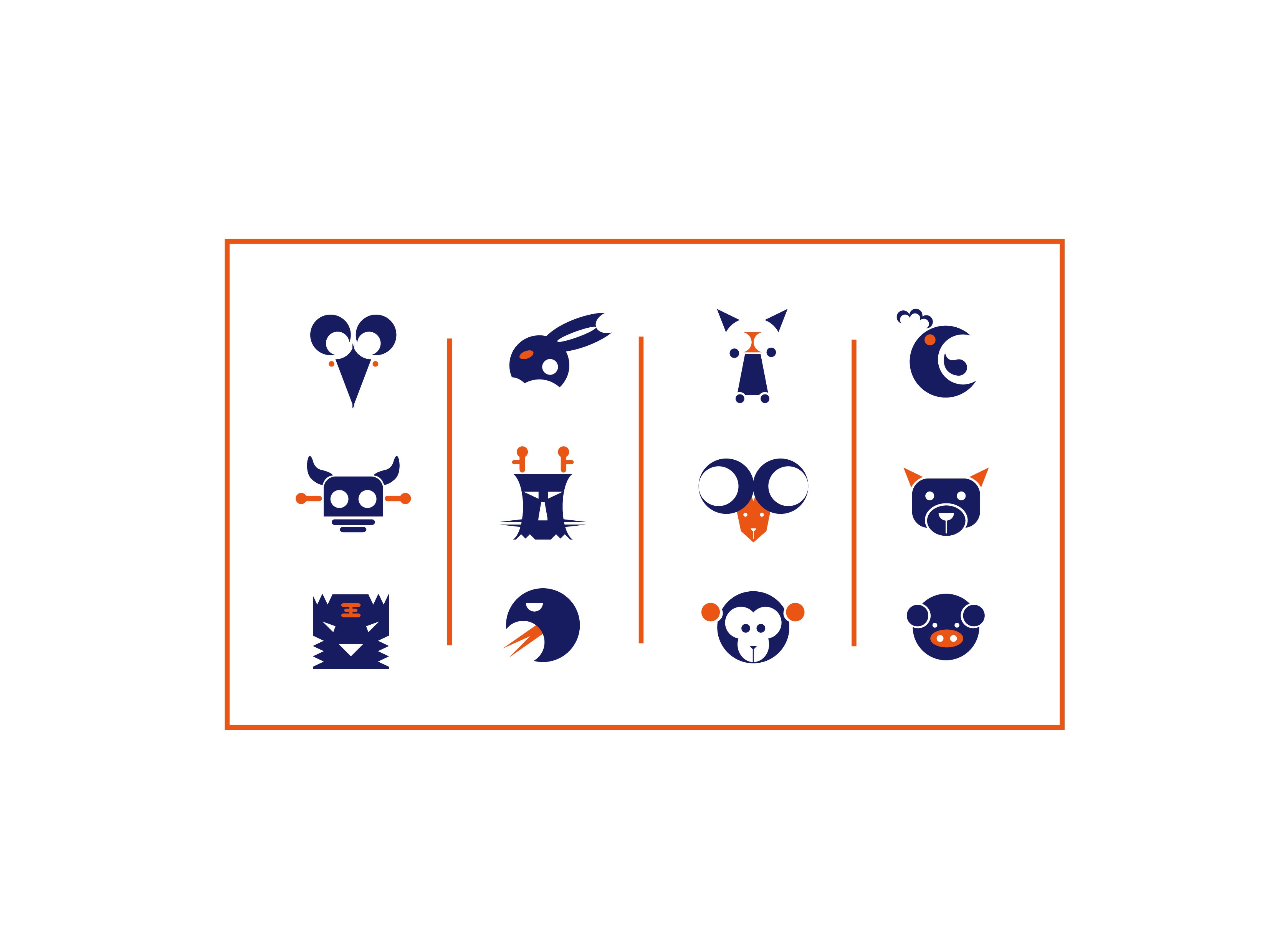 十二生肖logo设计