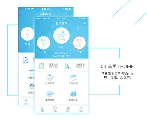 医疗app（图ZNzc0MjQ2Mjg=） - APP界面 - 站酷设计师追_逐原创素材 - 站酷ZCOOL
