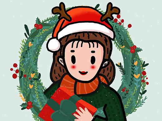 手繪插畫(huà)練習(xí)—圣誕節(jié)快樂(lè)?。▊€(gè)人主頁(yè)-ZMzIxNDk0MjA=） - 創(chuàng)作習(xí)作 - 站酷設(shè)計(jì)師月梨原創(chuàng)素材 - 站酷ZCOOL