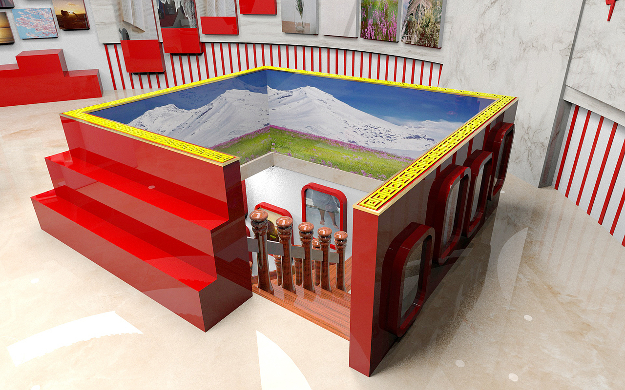 圆形展厅效果图（图ZMjEwODI1NTEy） - 建筑/空间 - 站酷设计师莫道佳人长与短原创素材 - 站酷ZCOOL