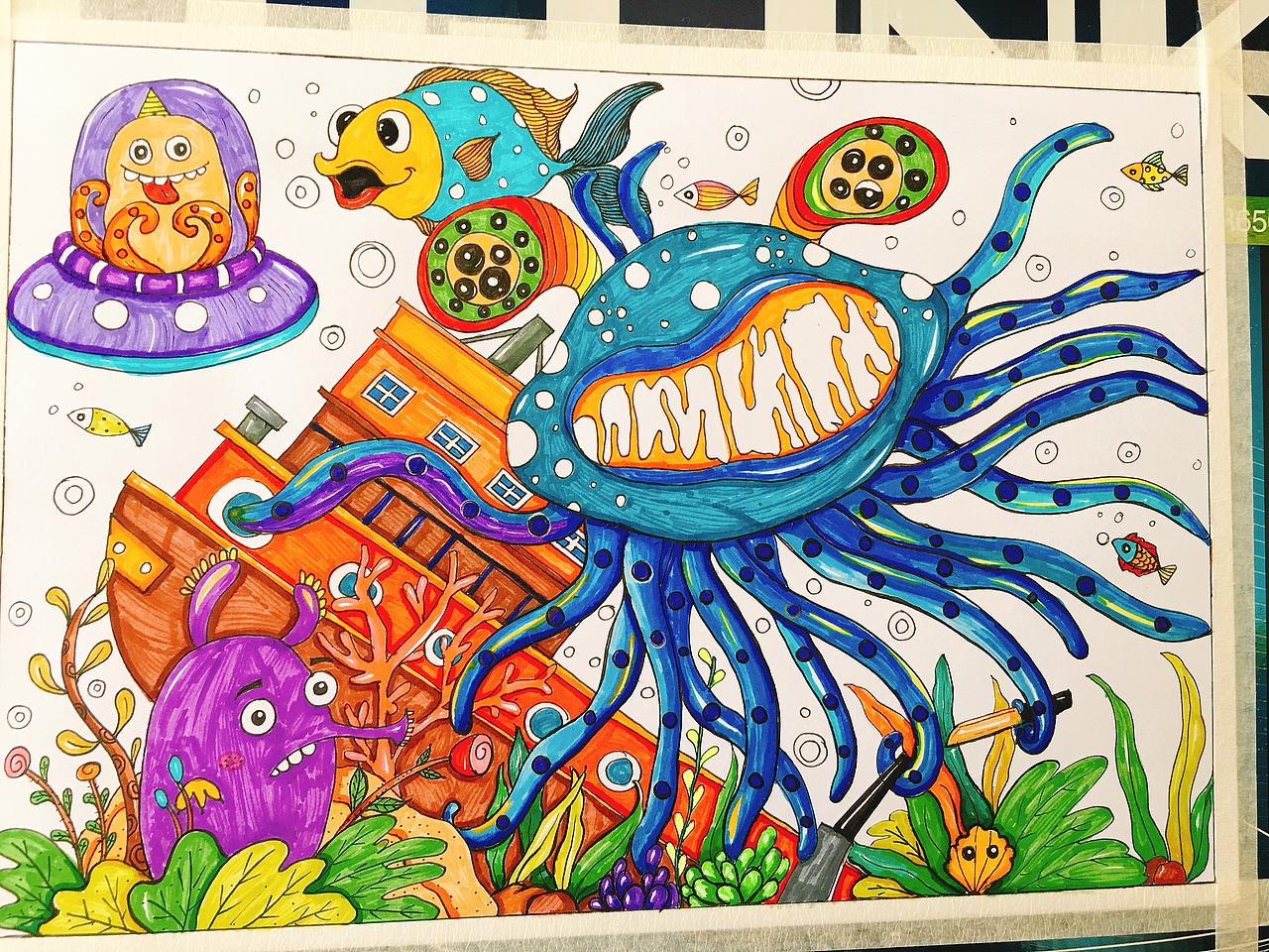 海底的㊙️密（图ZMTExNTY0MzE2） - 儿童插画 - 站酷设计师温暖的太阳花原创素材 - 站酷ZCOOL