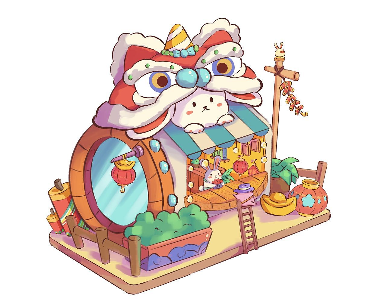 新的一年一定~平安健康最重要（圖ZMzI4MzQ5ODY4） - 兒童插畫 - 站酷設(shè)計師Philo_原創(chuàng)素材 - 站酷ZCOOL