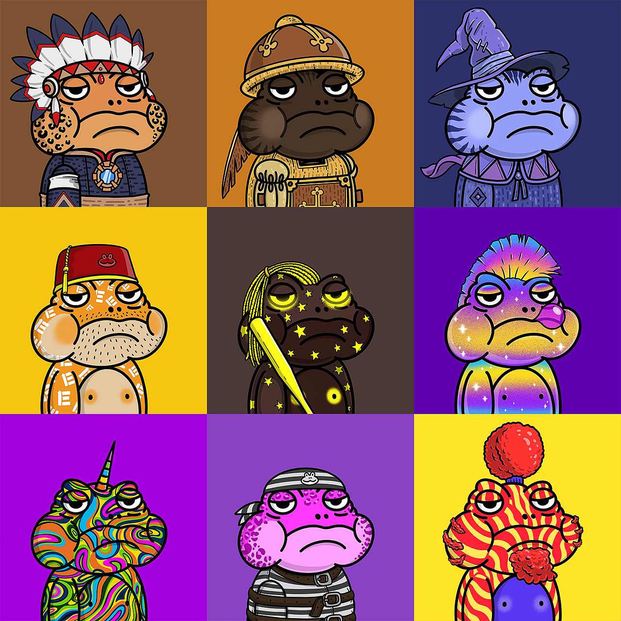 NFT 嗜睡蛙Sleepy frog（图ZMzAzMTA2ODU2） - 商业插画 - 站酷设计师陈晓恒EricStudio原创素材 - 站酷ZCOOL