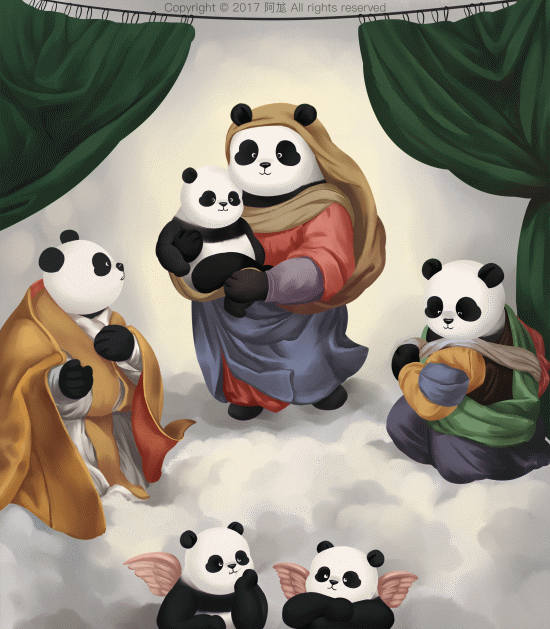 【每日一gif合集12】滚滚世界名画（111-120）（图ZOTA0MzE4MzI=） - 艺术插画 - 站酷设计师阿尨原创素材 - 站酷ZCOOL