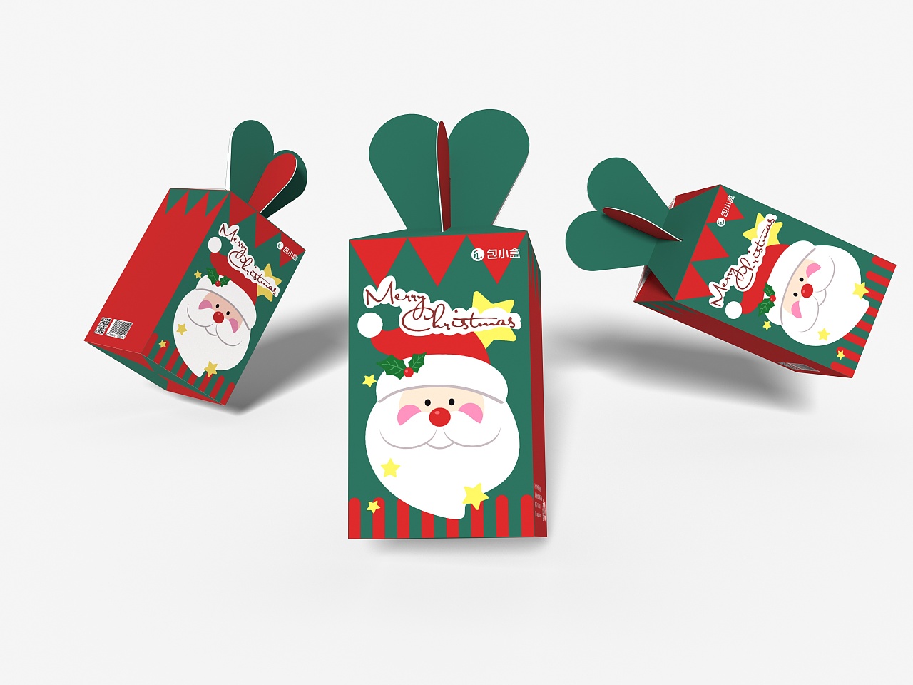 圣诞节苹果盒包装设计|平面|包装|包小盒baoxiaohe
