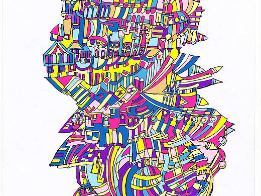 趣味插画  儿童插画  创意插画  糖果色插画