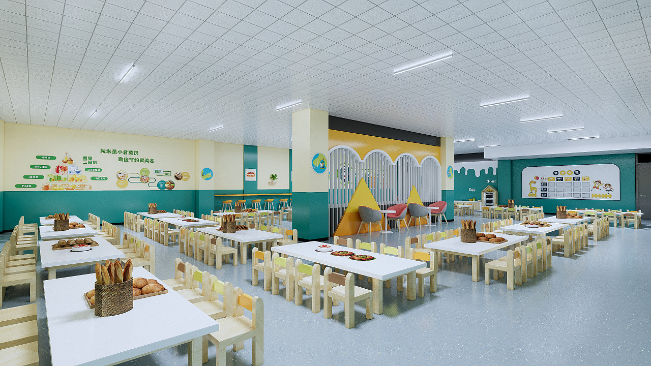 幼儿园餐厅设计2