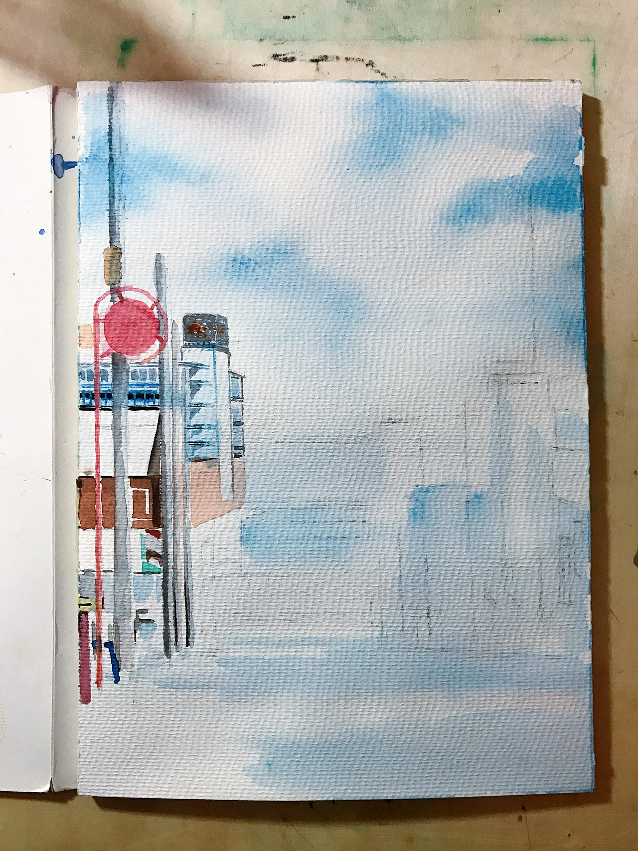 一组马克笔+水彩的小创作