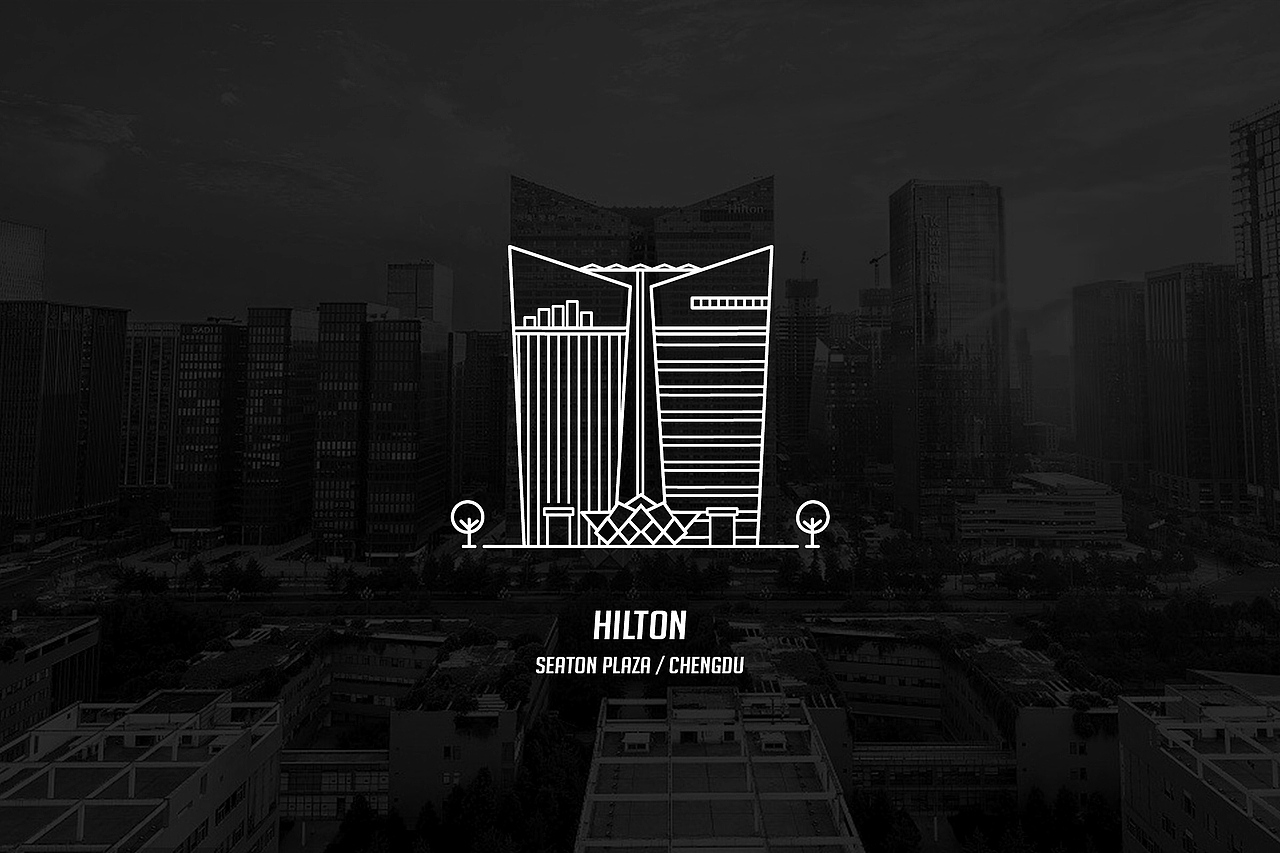 成都建筑图标（图ZMTE5NDI1NDA4） - 图案 - 站酷设计师小恩Sean原创素材 - 站酷ZCOOL