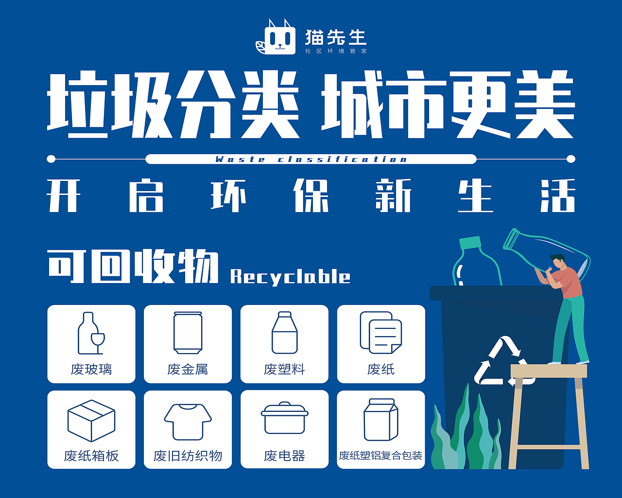 垃圾分类（图ZMjA3NzkxMzU2） - 海报 - 站酷设计师举举举举举善安原创素材 - 站酷ZCOOL
