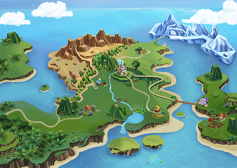 游戏界面设计小岛