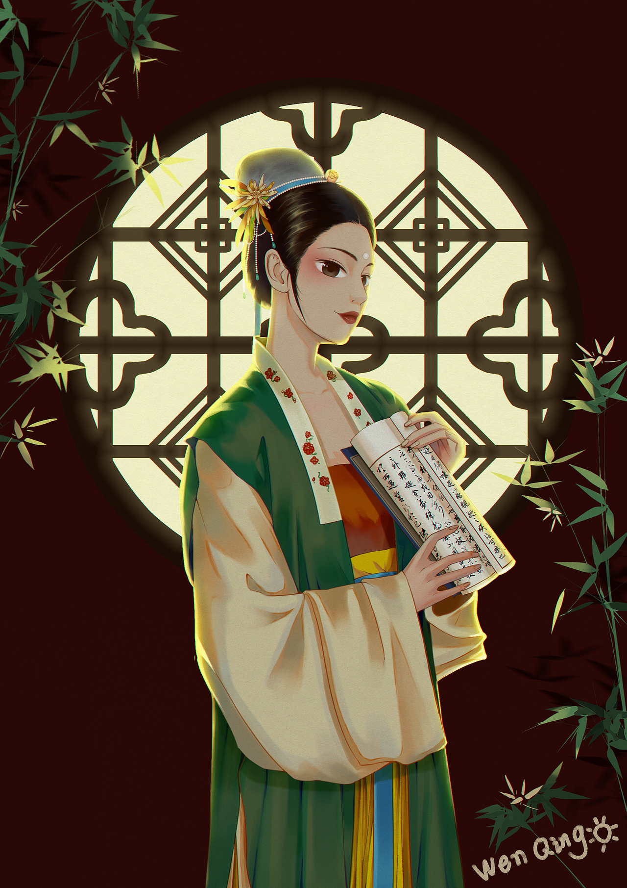 古风白天- 夜晚（图ZMjQ4NzEzMzYw） - 创作习作 - 站酷设计师文卿儿原创素材 - 站酷ZCOOL