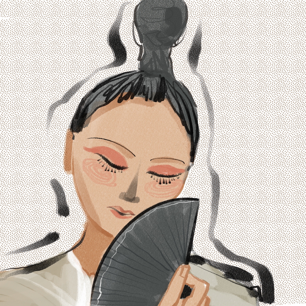 procreate插画头像（图ZMjIzNDUxNjU2） - 创作习作 - 站酷设计师Jane彭彭原创素材 - 站酷ZCOOL