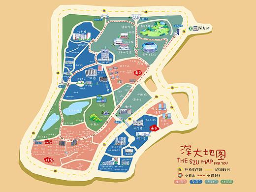 設(shè)計(jì)｜深大地圖（個(gè)人主頁(yè)-ZMzM5NDQ3ODg=） - 其他平面 - 站酷設(shè)計(jì)師vendco原創(chuàng)素材 - 站酷ZCOOL