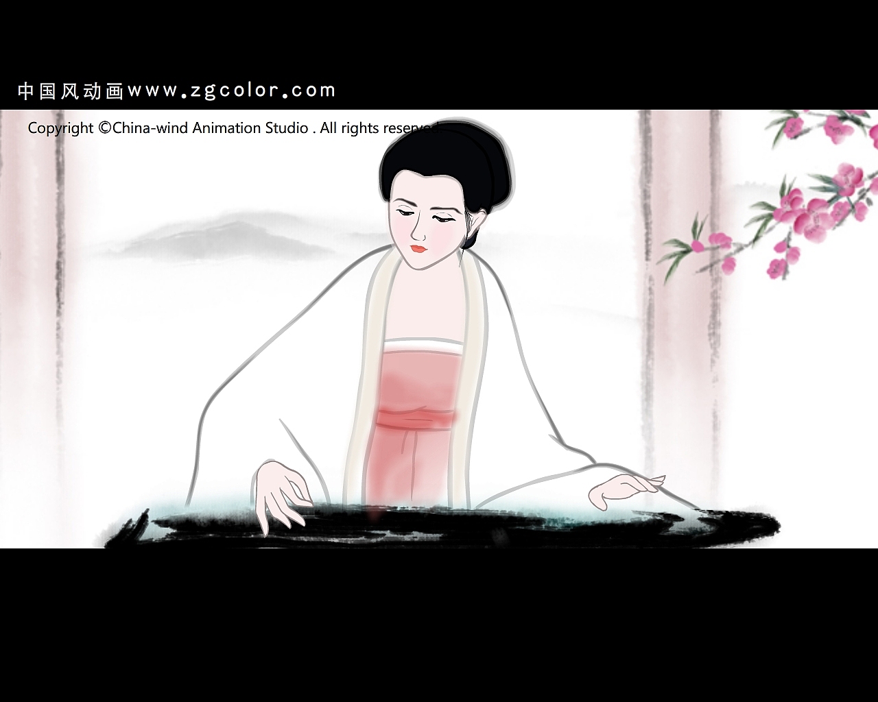 水墨动画-桃花仙（图ZMjU5NDM3NzA0） - 动画片 - 站酷设计师中国风动画原创素材 - 站酷ZCOOL