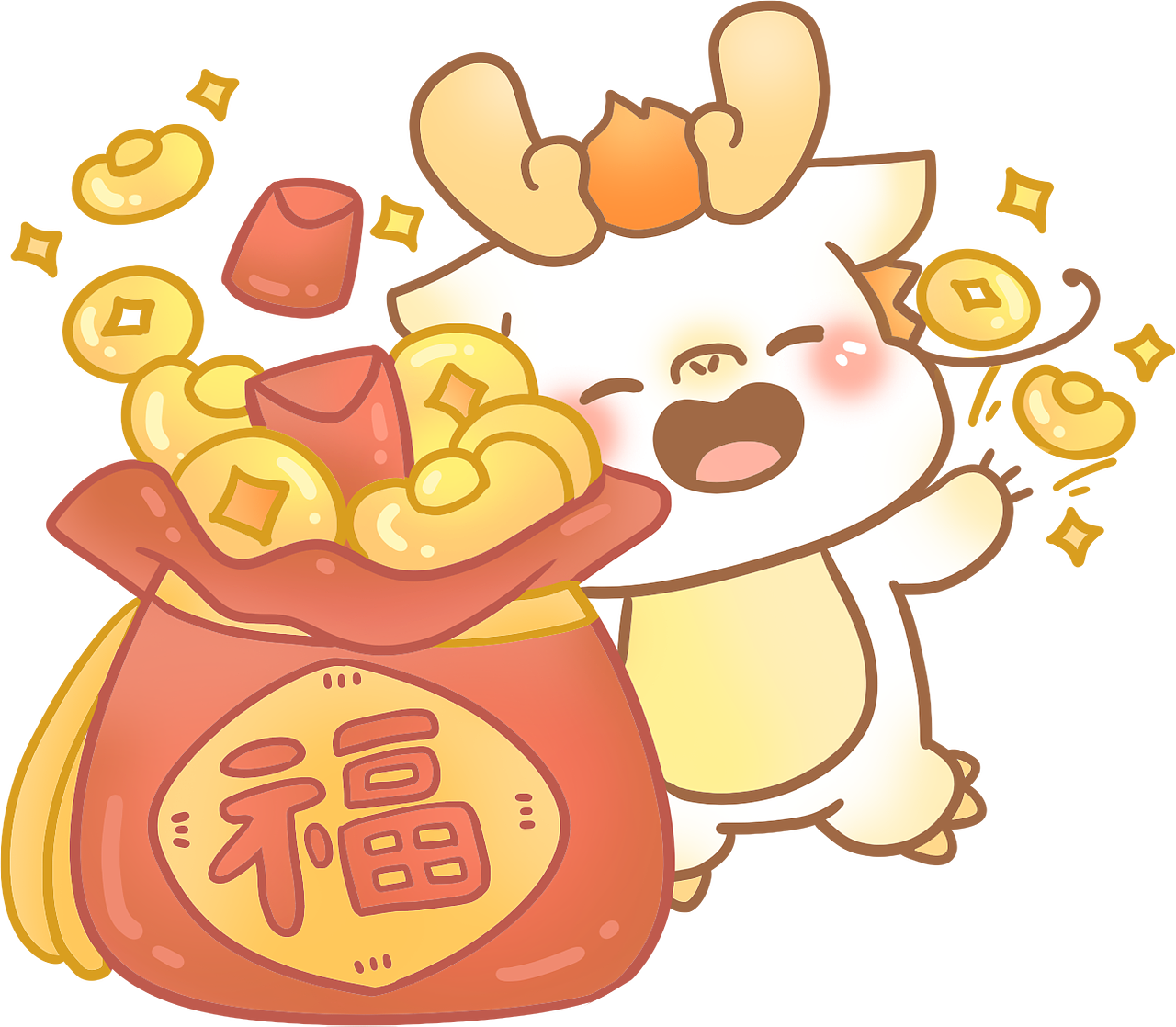 嘟嘟龙·龙年IP设计（图ZMzU5MTMxNjg0） - IP形象 - 站酷设计师IRENE嘎嘎原创素材 - 站酷ZCOOL