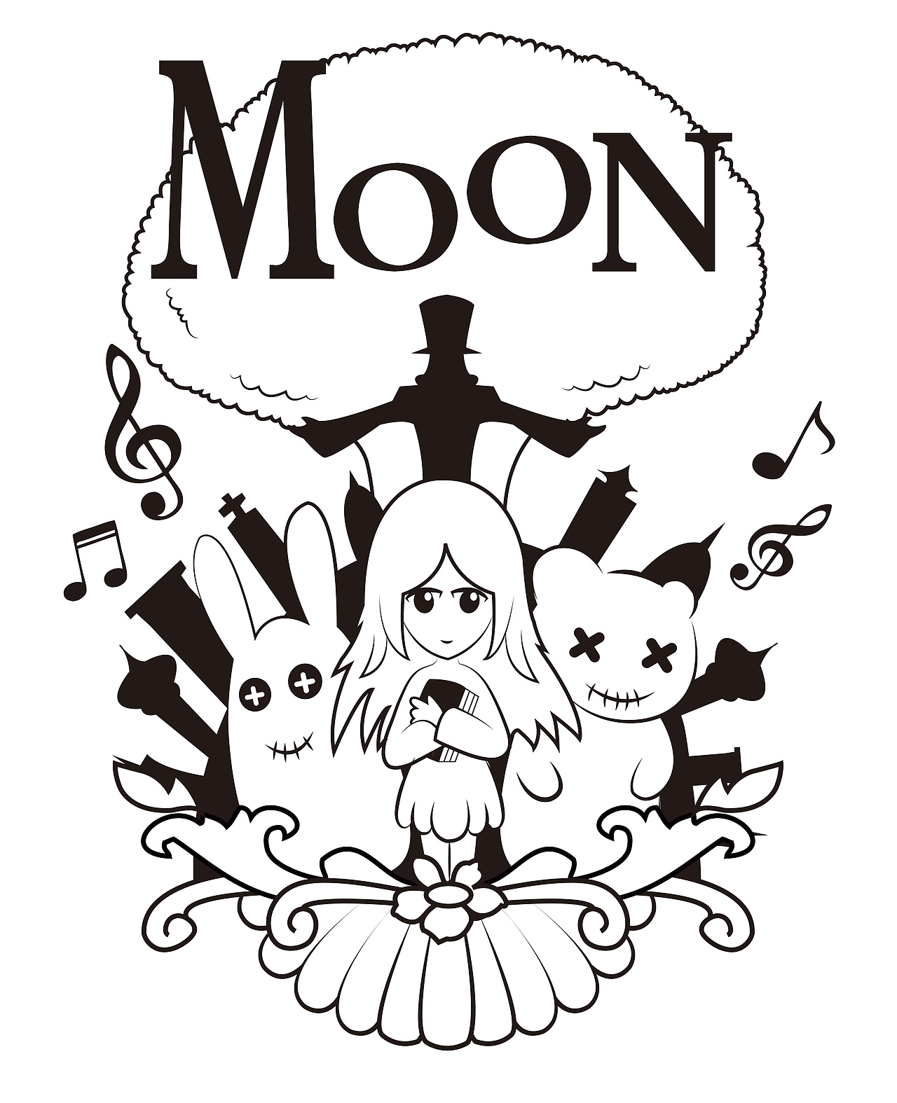 T恤图案设计（图ZMzczODA4NDg=） - 图案 - 站酷设计师Moon世奇原创素材 - 站酷ZCOOL