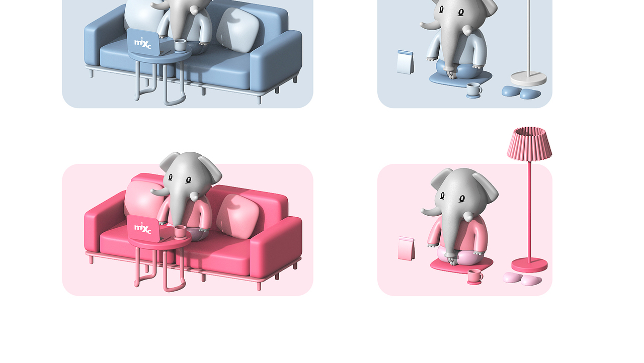 万象生活-衣食住行-象仔仔IP设计