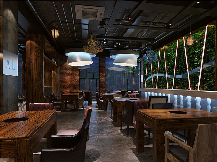 郑州烤鱼装修设计|主题烤鱼店设计|专业烤鱼店装修公司（图ZMTAzNzgxNzc2） - 家装设计 - 站酷设计师金博大办公室装修原创素材 - 站酷ZCOOL