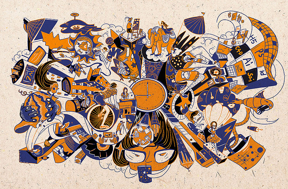 润物设计2020插画集1|插画|商业插画|润物志_原创作品-站酷zcool