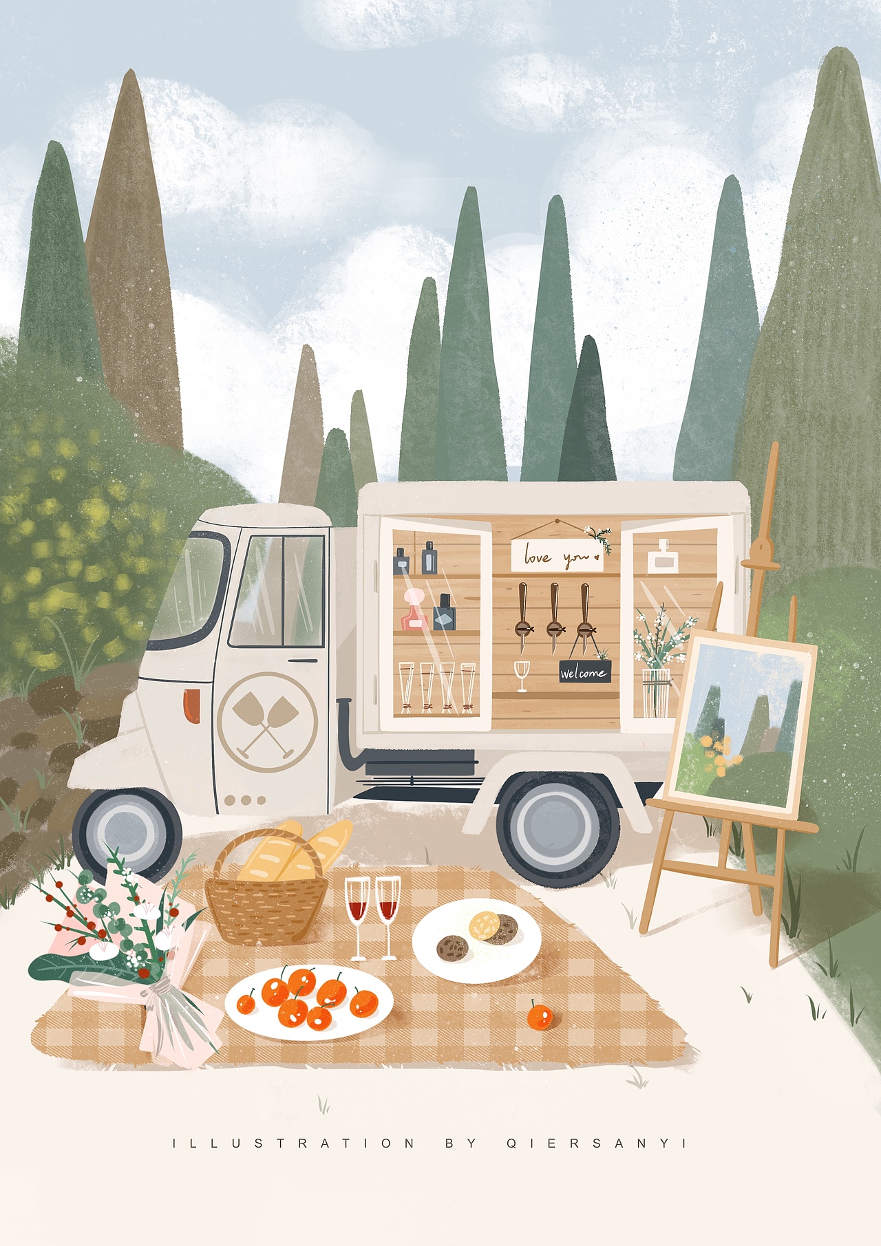 场景插画（图ZMjM0NzQwNTEy） - 创作习作 - 站酷设计师秋雨不喜欢雨原创素材 - 站酷ZCOOL