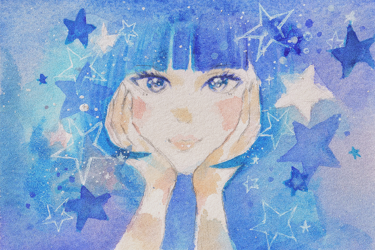 水彩练习 蓝色系列