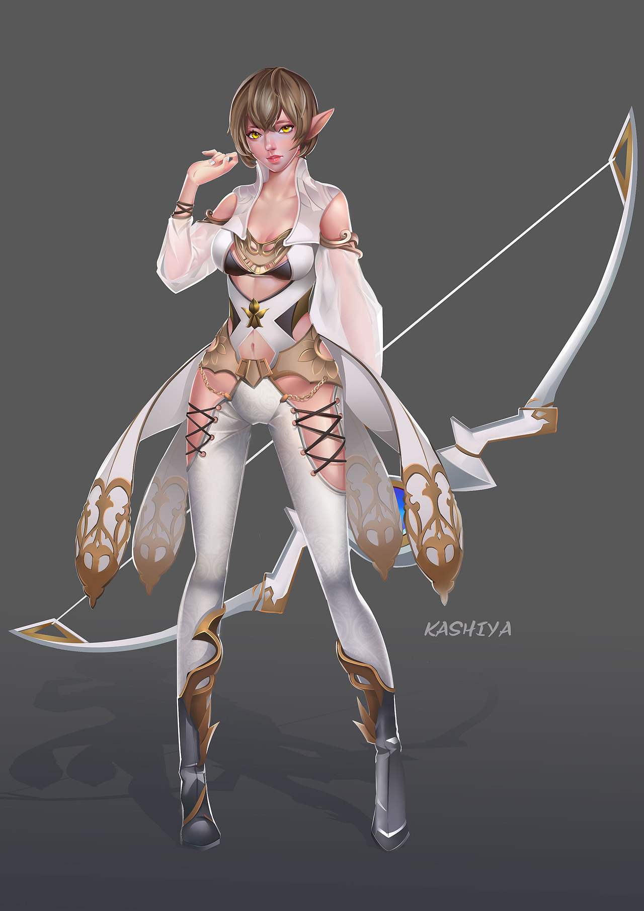 角色设计弓箭手女