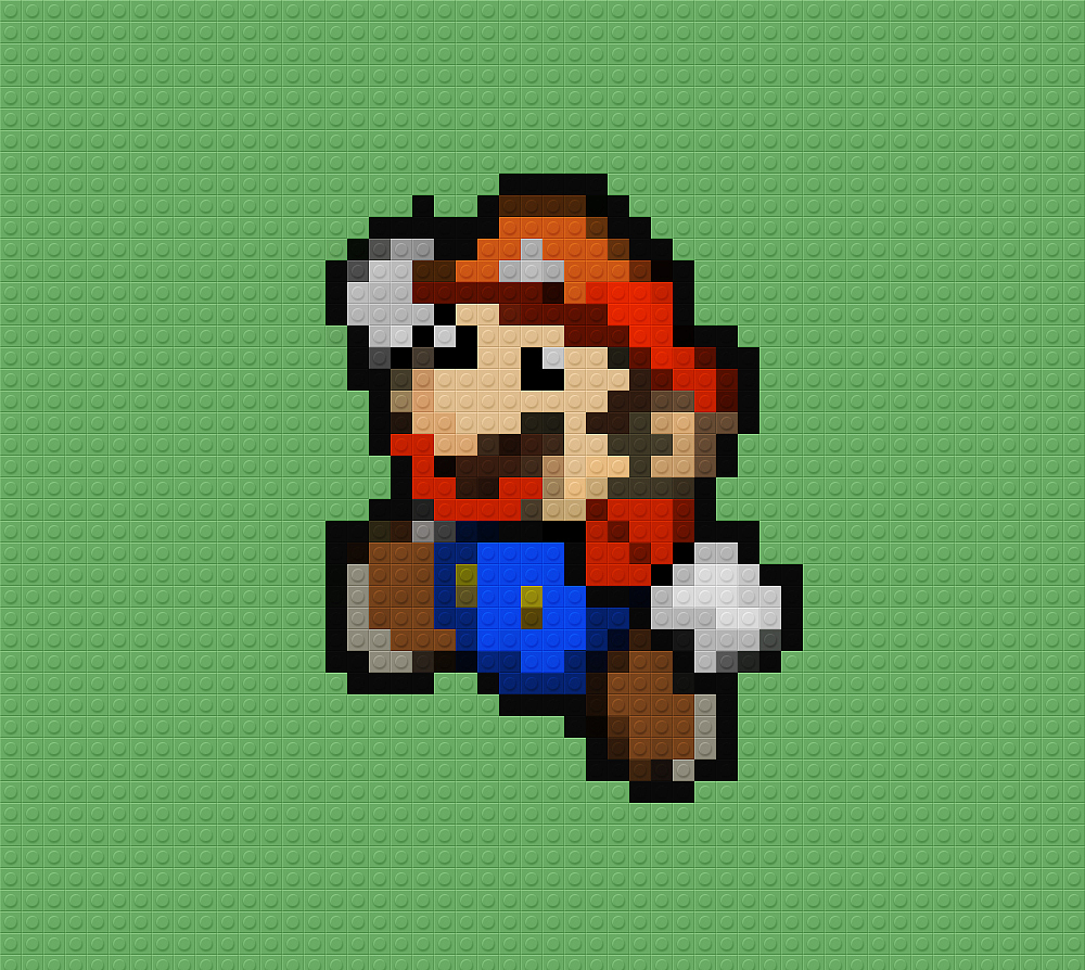 乐高风格像素点画