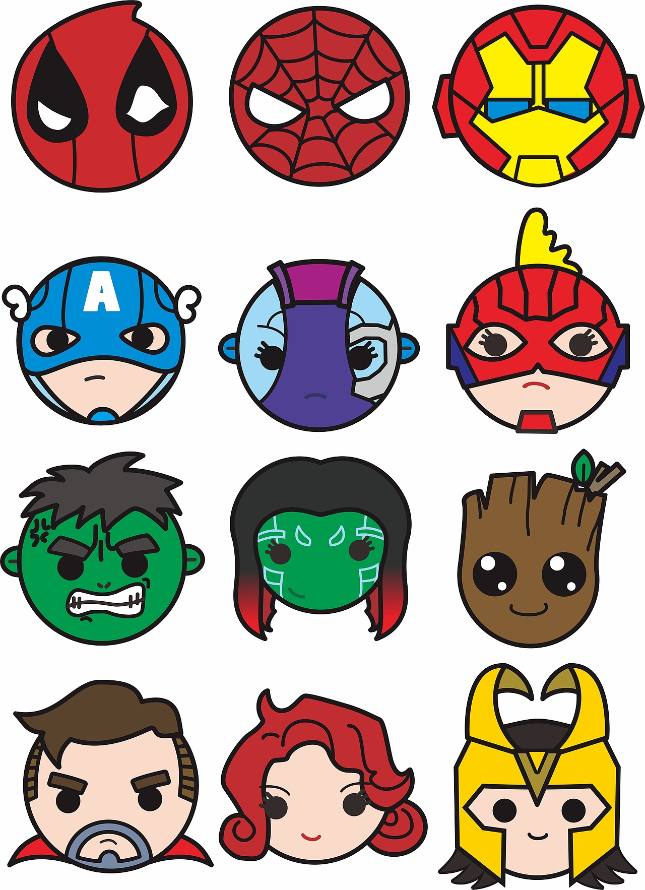 漫威英雄q版头像