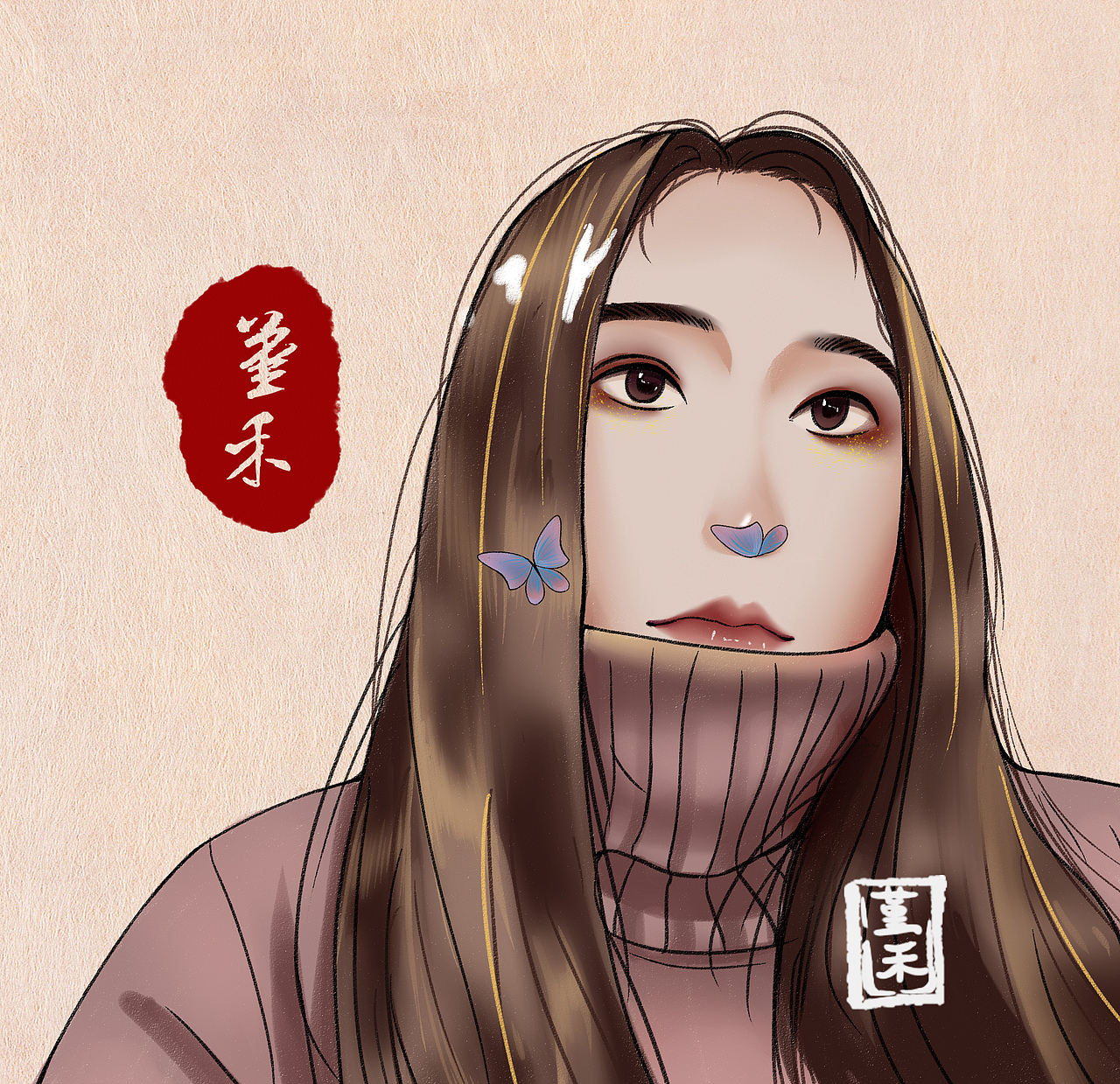 给室友和朋友们画的头像（图ZMjE3Nzg0NjYw） - 创作习作 - 站酷设计师画画的堇禾原创素材 - 站酷ZCOOL