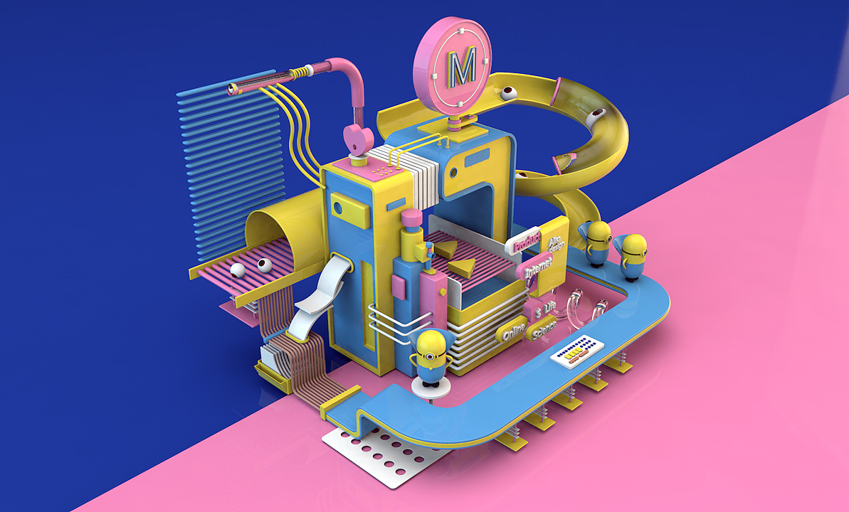 c4d临摹作品（图ZMTgwODc3MDU2） - 其他三维 - 站酷设计师樱桃裙原创素材 - 站酷ZCOOL