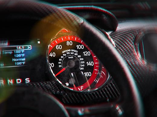 Ford Mustang 内饰渲染