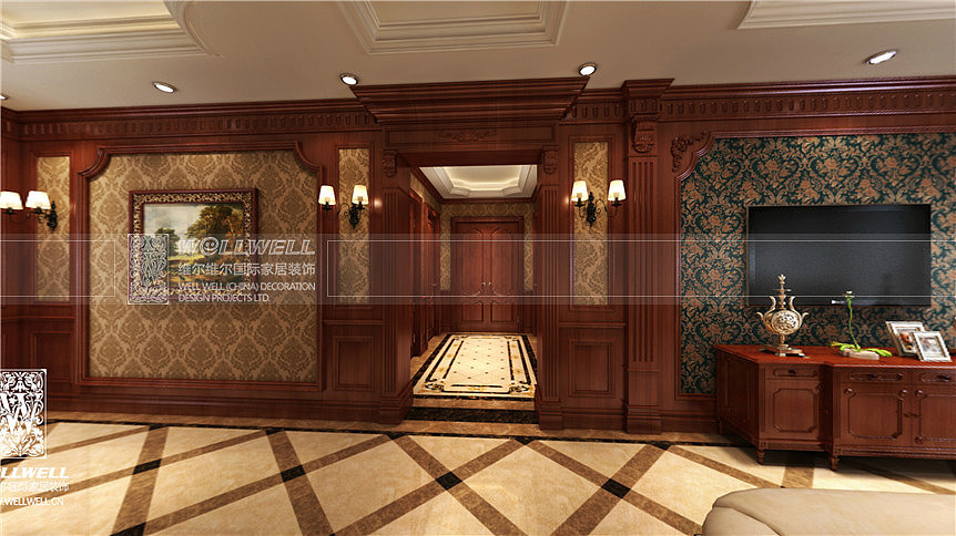 凤凰湾 面积 360m2 风格 美式