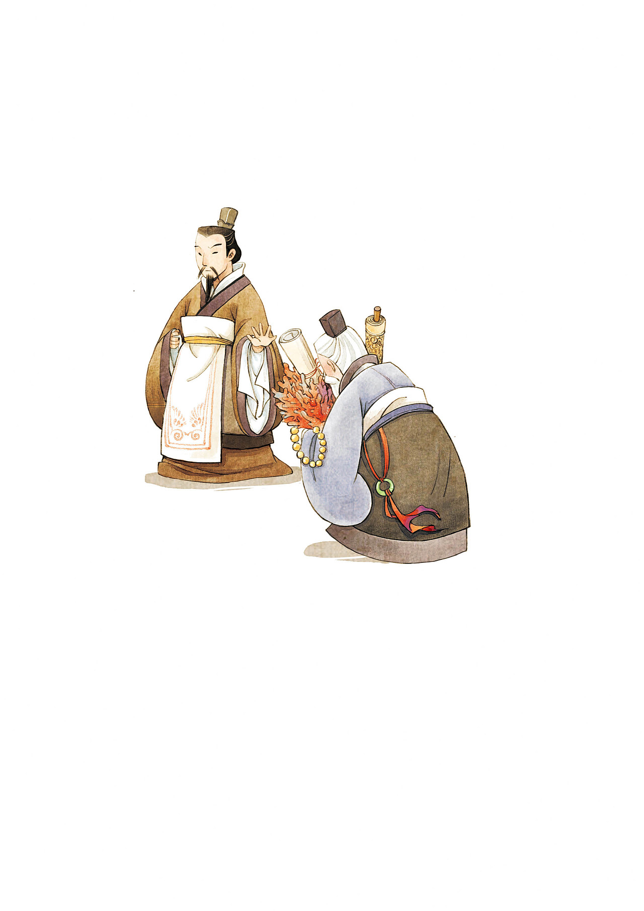 之前画的关于古代的儿童插图|插画|儿童插画|半夏327_原创作品-站酷