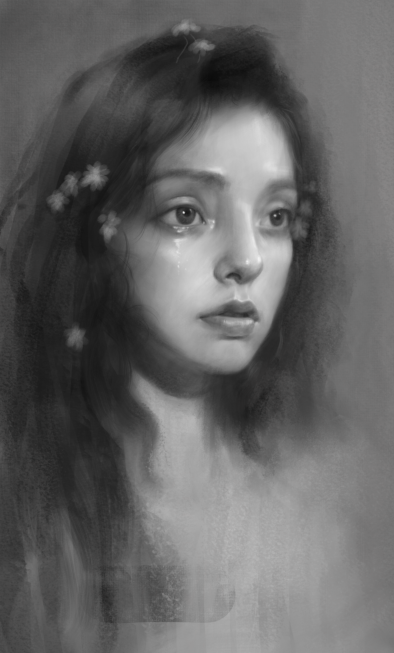 绘画练习-肖像人物（图ZMjMxMDc0OTg0） - 艺术插画 - 站酷设计师小小_ling原创素材 - 站酷ZCOOL