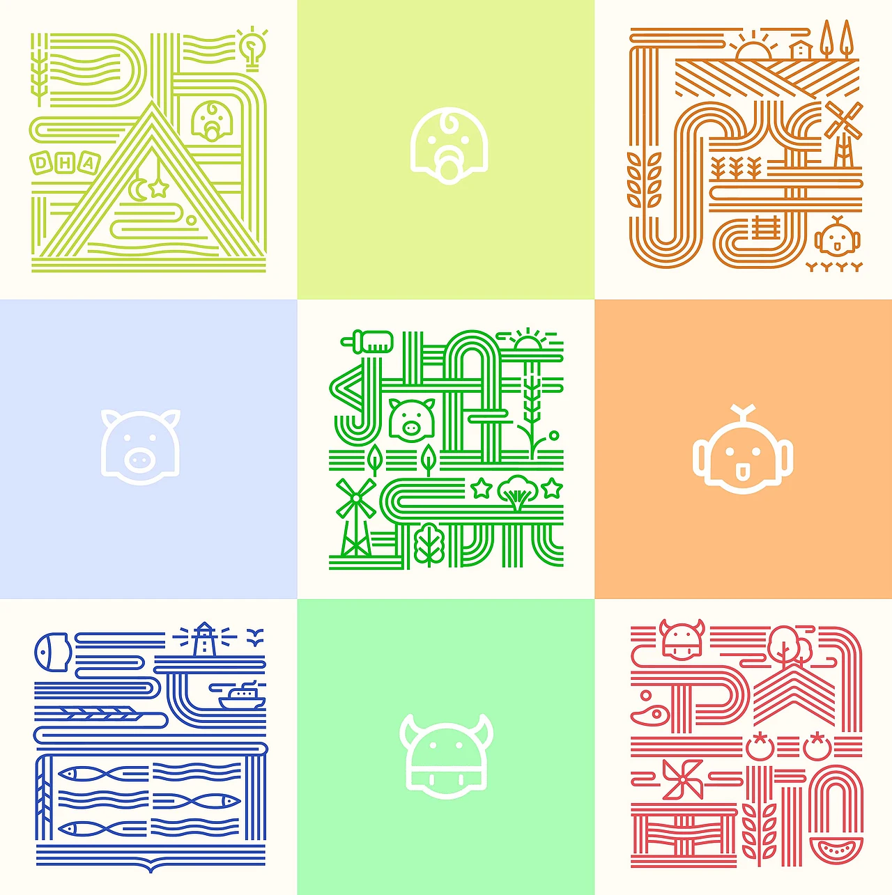 有机面条 包装设计