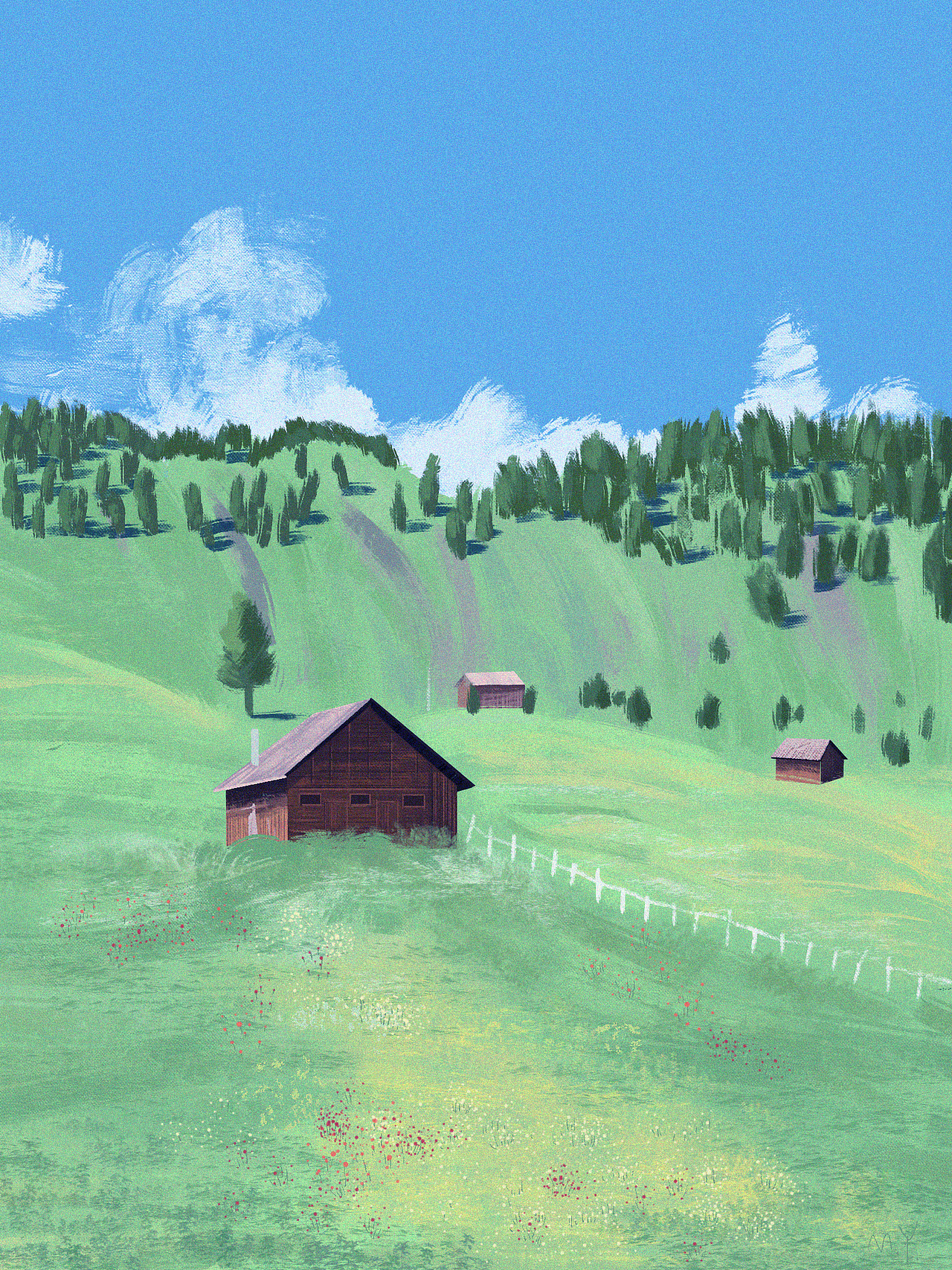 此山有人家（图ZMjA2NjE2NDM2） - 创作习作 - 站酷设计师凩夕原创素材 - 站酷ZCOOL