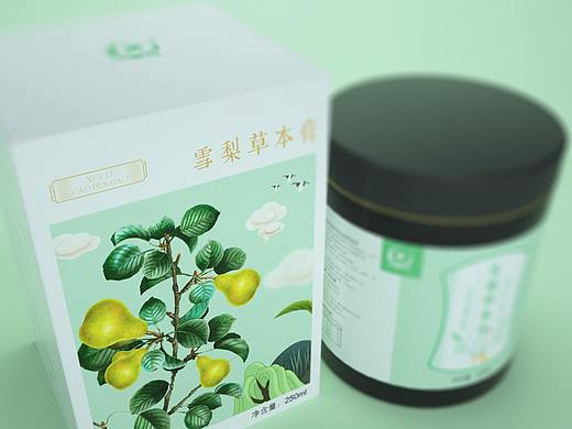 雪梨草本膏 包装设计（天猫商户案例）