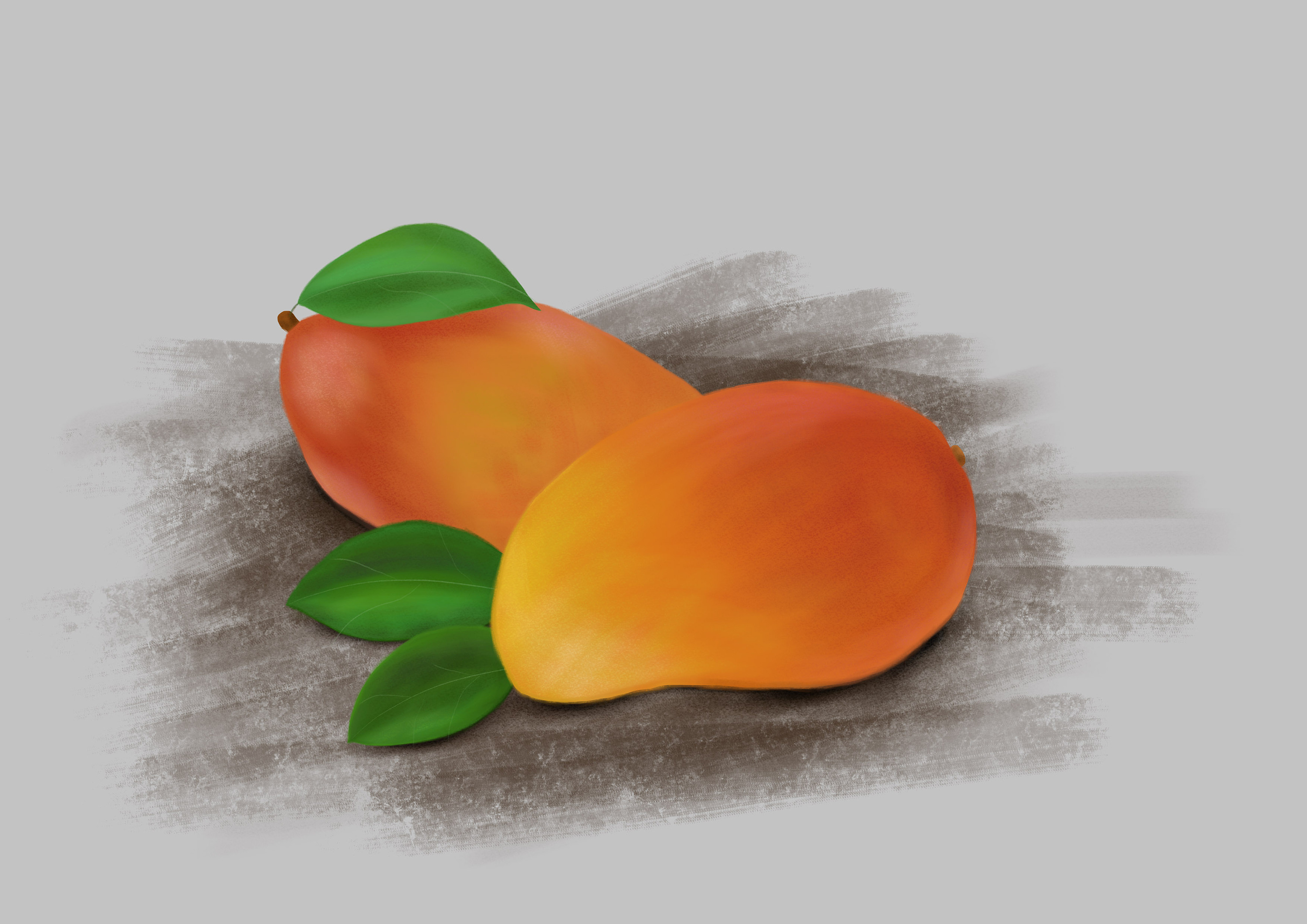 板绘芒果|插画|其他插画|蘸糖吃 - 临摹作品 - 站酷 (zcool)