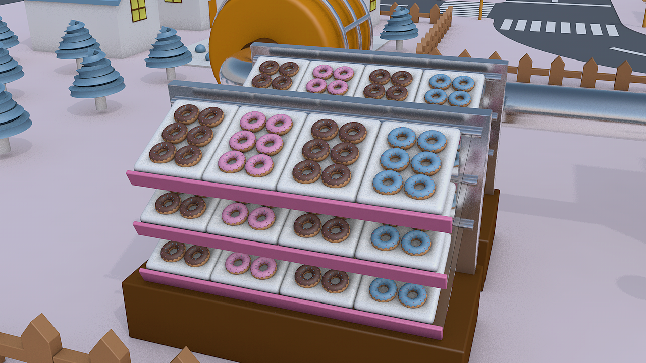 【C4D】甜品工厂