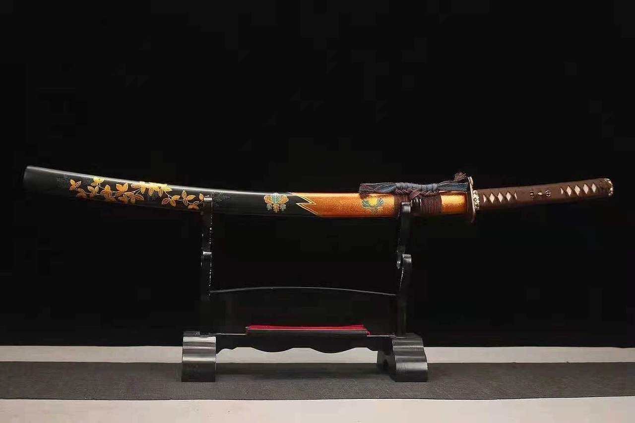 盲侠座头市杖刀尾铆版 北欧骑士单手剑 猎魔人和风日式合口拵短刀